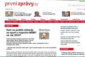 Michal Kraus komentuje, kam se poděla miliarda na sport z rozpočtu MŠMT na rok 2018 Michal Kraus komentuje, kam se poděla miliarda na sport z rozpočtu MŠMT na rok 2018