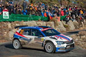 Na Rallye Monte Carlo Kopecký s vozem ŠKODA FABIA R5 v den narozenin zvítězil v WRC 2 Na Rallye Monte Carlo Kopecký s vozem ŠKODA FABIA R5 v den narozenin zvítězil v WRC 2