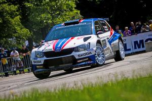 Na Rally Český Krumlov dosáhli Jan Kopecký a tým ŠKODA třetí vítězství v řadě
