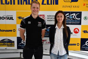 Ambasadoři Erik Cais s Jindřiškou Žákovou se připravují na Barum Czech Rally Zlín