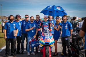 Motocyklový závodník Filip Salač ukončil vydařený víkend v Misanu nejlepším výsledkem roku