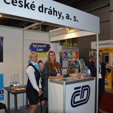 Na stánku Českých drah se náštěvníci dozvěděli, jak by je národní dopravce mohl zaměstnat, kdyby o to měli zájem