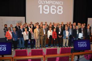 Unikátního setkání olympioniků po 50 letech se zúčastnilo 13 žijících medailistů i zlatý střelec Jan Kůrka