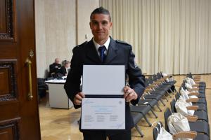 Podpraporčík Martin Švec je ještě také kapitán policistů vicemistrů Evropy ve fotbale