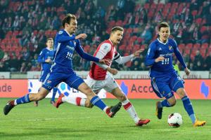 Podívejte se, jak fotbalisté Slavie Praha uhráli těsné vítězství nad Baníkem 2:1