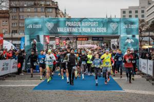 Valentýnské sedmikilometrové běhy se daly zaběhnout za 24:26 vteřin muži a 27:40 sekund ženy