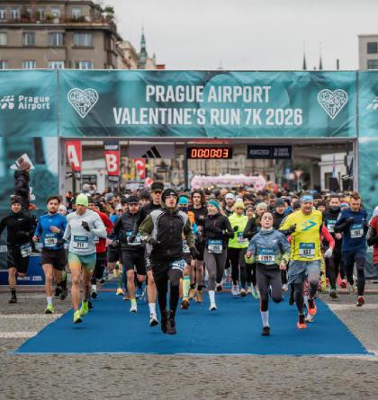 Valentýnské sedmikilometrové běhy se daly zaběhnout za 24:26 vteřin muži a 27:40 sekund ženy