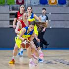 Přízemní basketbal žen  USK Praha B -  Sparta Praha 74:67 objektivy Miloše Březiny