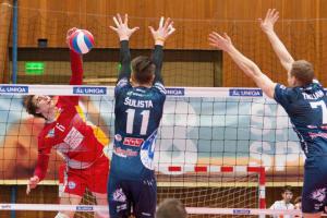 Podívejte se, jak bojovali v Praze volejbalisté o ligové body s výsledkem ... ČZU - Kladno 1:3