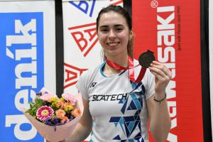 Tereza Švábíková v badmintonu má již sedmý republikový titul ze singlu a další získala v mixu