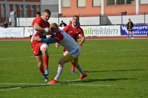 Portugalci vstoupili do evropské Rugby trophy s osmi pětkami, s kterými porazili Polsko 65:5