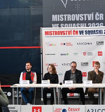 Squashisté bojují o olympiádu. Před startem českého šampionátu dorazil ministr sportu