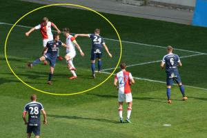 V Edenu při utkání Slavia - Slovácko chybělo video, aby u domácích příznivců bylo veselo