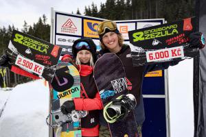 Dušan Kříž a Kateřina Vojáčková vítězi Snowboard Zezula Tour 2016