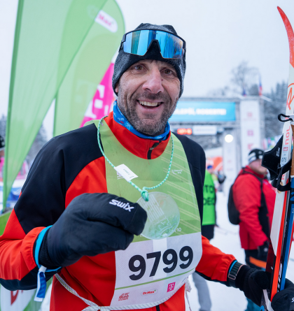 Fotbalista  Jan Koller po své premiéře na Jizerské 10. v cíli  řekl, že nevěděl, do čeho jde!