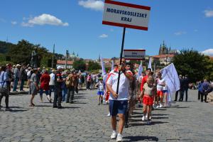 Průvod sokolů Prahou otevřel šestidenní program XVI. všesokolského sletu