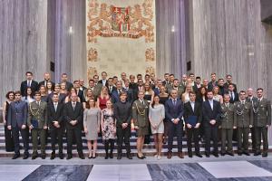 Ministr obrany Martin Stropnický ocenil v Praze na Vítkově sportovce Dukly