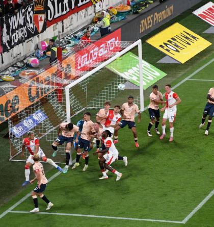 Fotbalisté Pardubic poprve dali v Edenu ligový gól  a 11 minut se Slavií v tomto ročníku ligy vedli