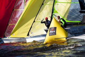 Lipno plné olympijských plachet aneb létající skify na šumavském moři