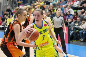 Basketbalistky USK na Královce překvapily v Eurolize... USK Praha - Jekatěrinburg 82:73