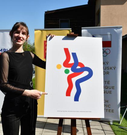 Logo pro Olympiádu dětí a mládeže v Praze (21. - 26. června 2026) nakreslila Róza Paleta
