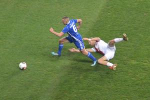 Fotbalisté Slavie sice dali tři branky, ale nad Baníkem vyhráli jen o jediný gól 2:1