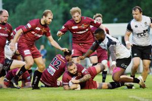 Podívejte se na obrázky Jiřího Růžičky ze semifinále extraligy play off v ragby Sparta - Tatra