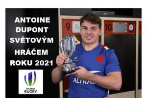 Francouzský ragbista Antoine Dupont byl vyhlášen světovým hráčem roku 2021