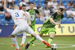 Mladá Boleslav postoupila do druhého předkola Evropské ligy. Baník - Mladá Boleslav 0:1
