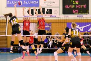 Podívejte se, jak se hraje ligový volejbal v podání volejbalistek Olympu a VK Brna