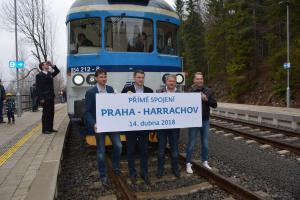 Dobrá zpráva pro turisty. Z Prahy do Harrachova znovu jezdí přímé vlaky ovšem za 200 minut