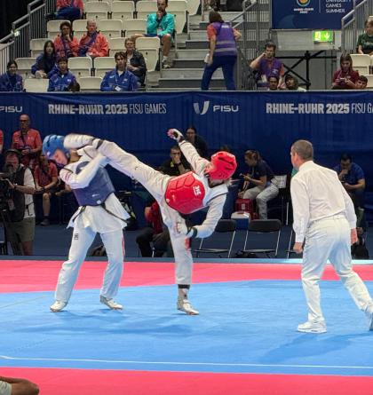 Petra Štolbová slaví na LSUH Rhine-Ruhr 2025 stříbro v taekwondu!