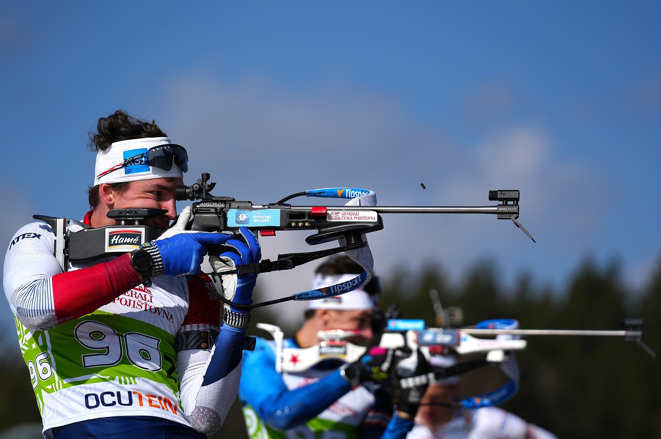 Matyáš Martan na AM ČR v biatlonu (foto: Tomáš Hermann/Český biatlon)