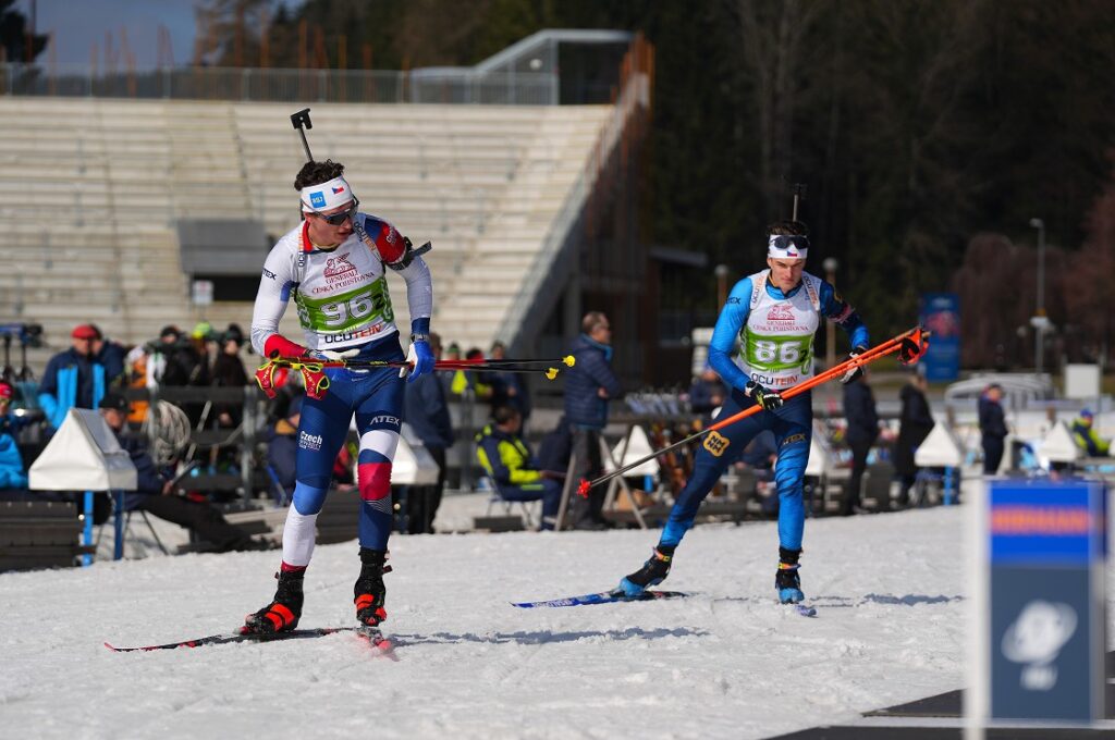 Matyáš Martan a Vladimír Kocmánek na AM ČR v biatlonu (foto: Tomáš Hermann/Český biatlon)