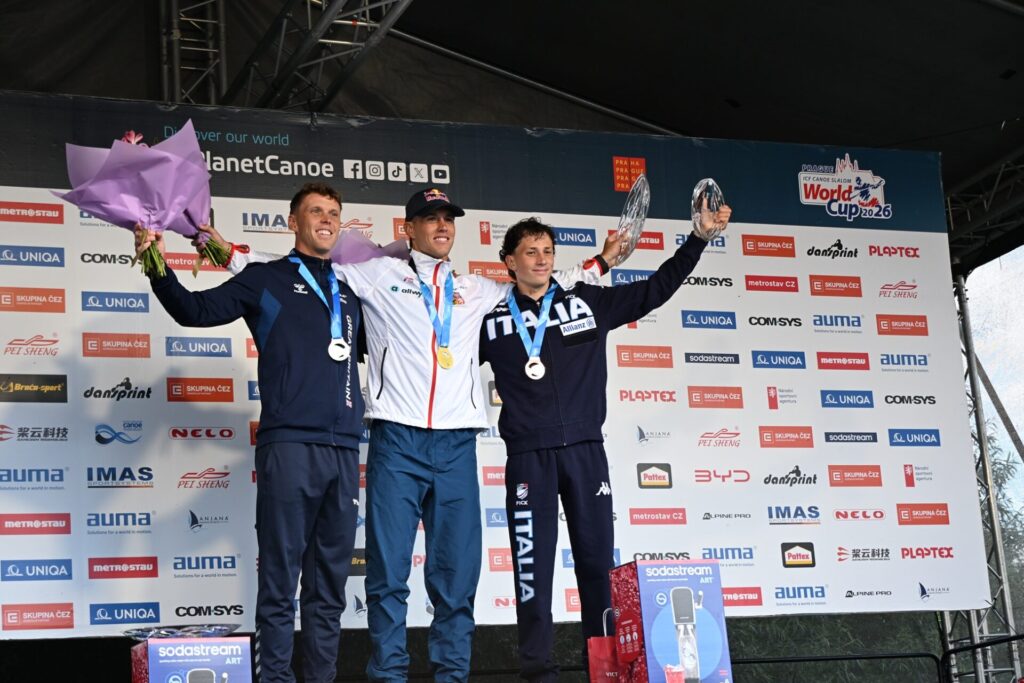 1. Krejčí (CZE); 2. Clarke (GB) 3. Ferrazzi (ITA)