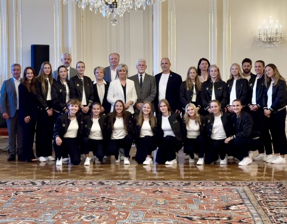 Florbalové reprezentantky na Pražském hradě