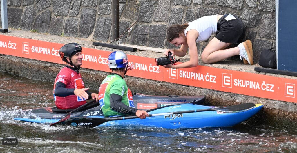Krejčí s Přindišem po závodě