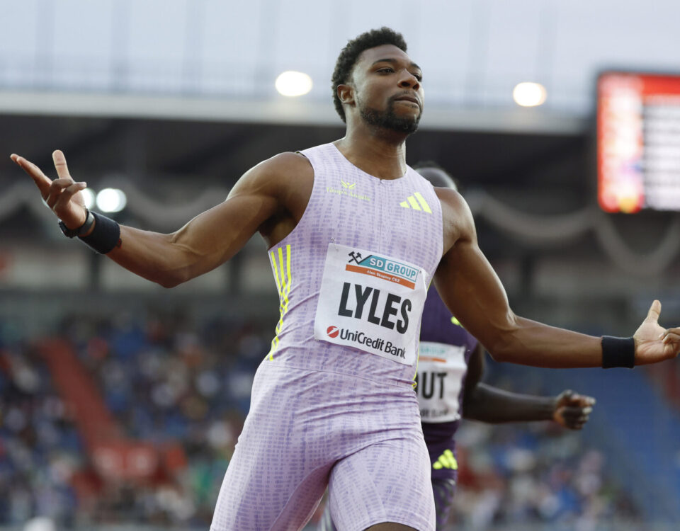 Světový rekordman na 150 m Noah Lyles